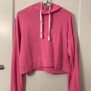 Cropped Pink Hoodie